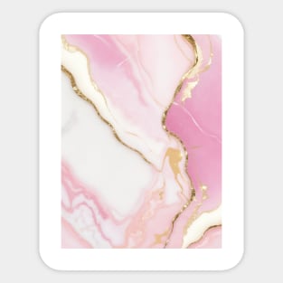 marble pastel pink gradient Sticker